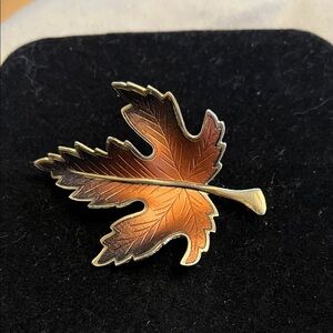 Autumn leave beautiful brooch